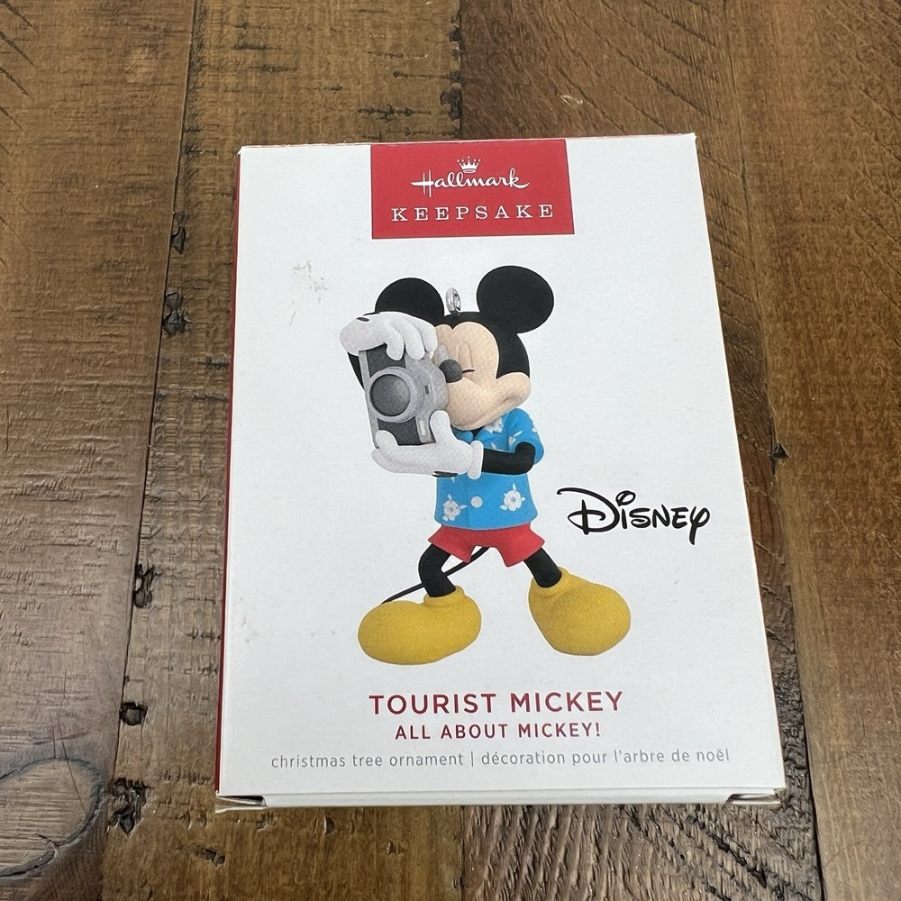 Hallmark 2022 Tourist Mickey #1 All About Mickey Series Keepsake Ornament NIB